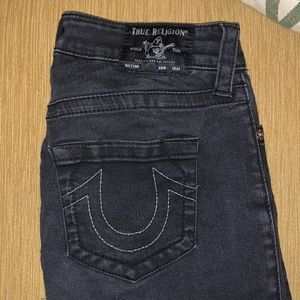 True Religion Black Jeans Size 29